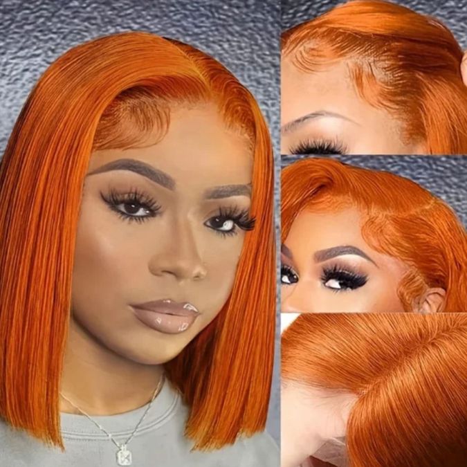 10” frontal ginger bob