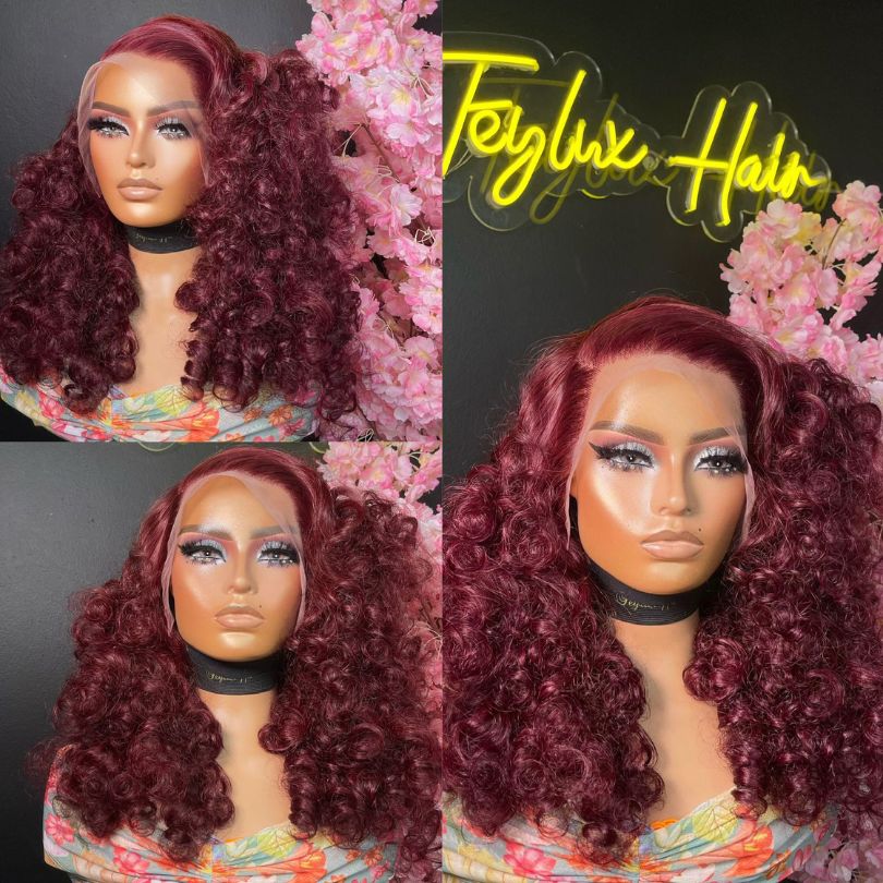 22 inch Bouncy Burgundy