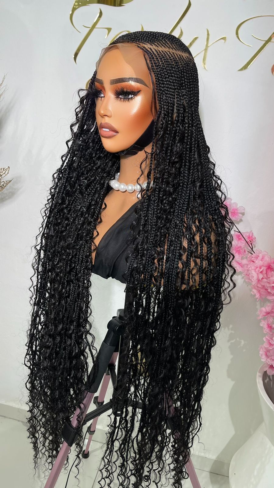 Short Glue Less Boho Wig