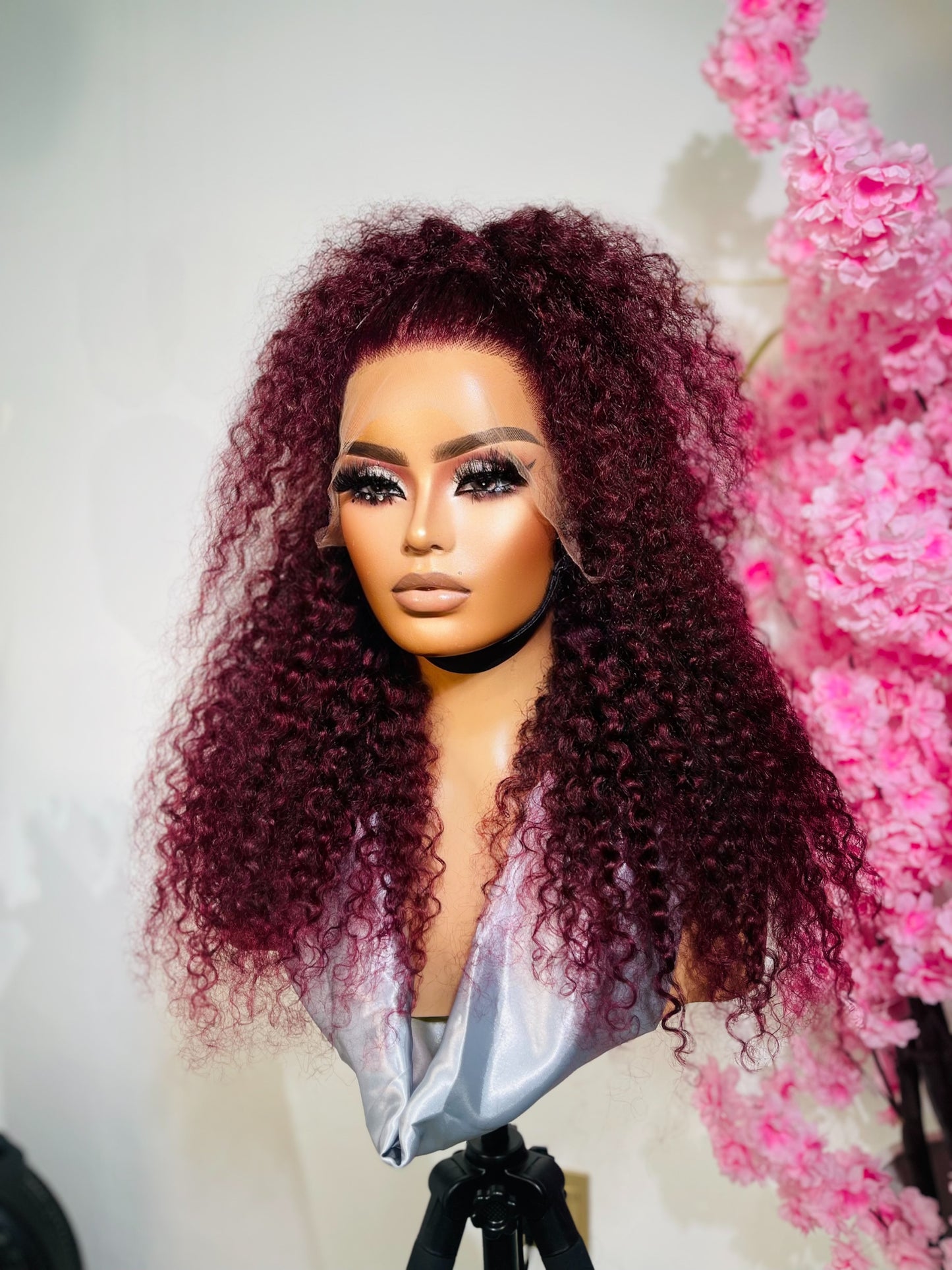Burgundy Russian curls