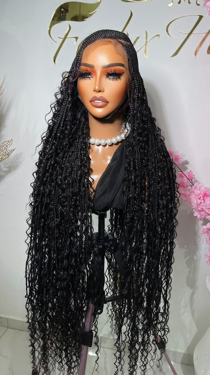 Short Glue Less Boho Wig