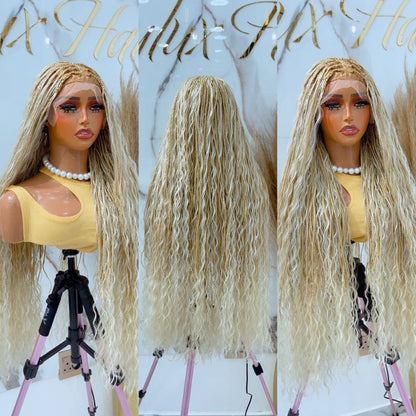 13x4 Blonde Goddess Braids