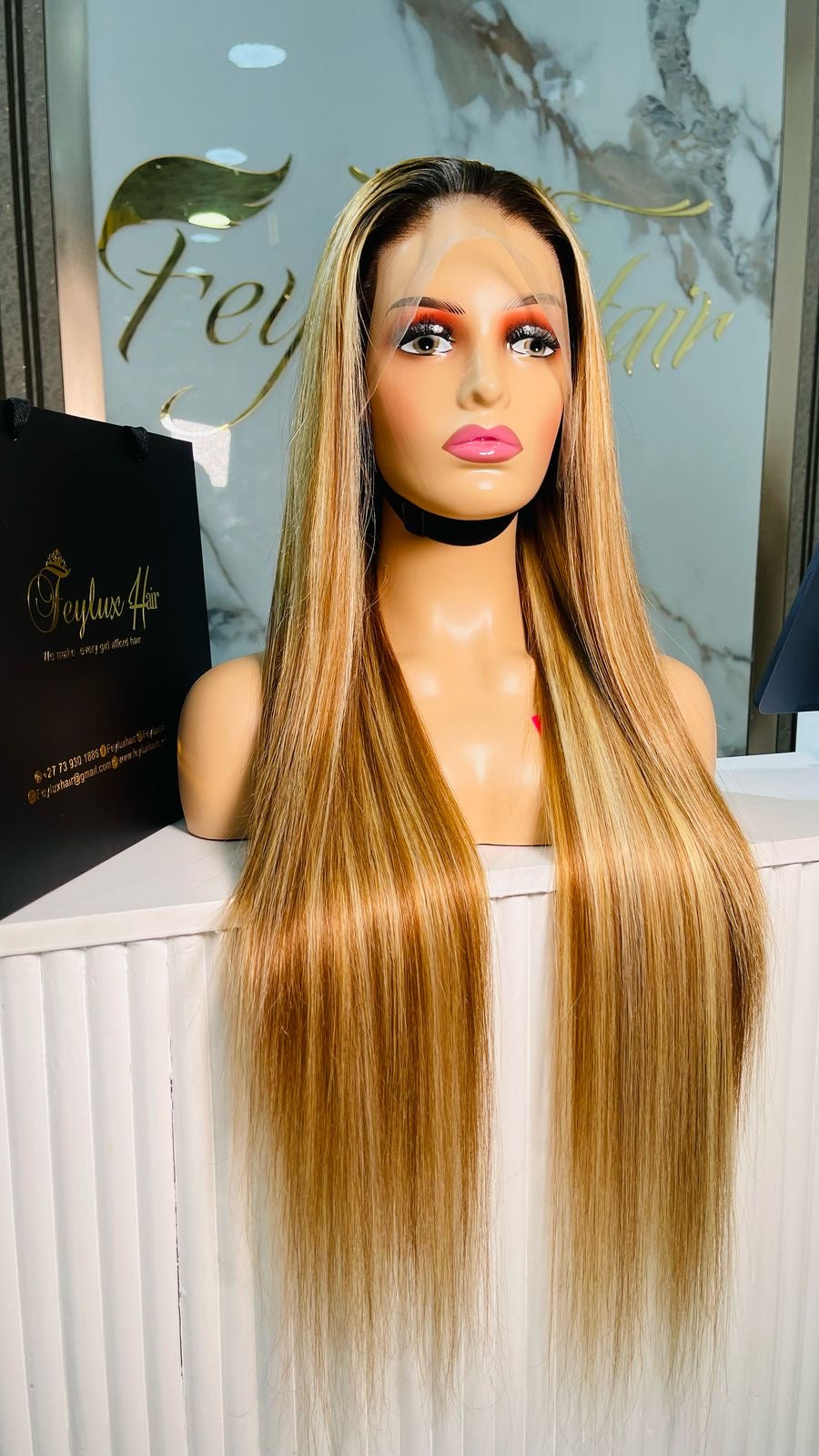 30” Honey Highlights Blonde