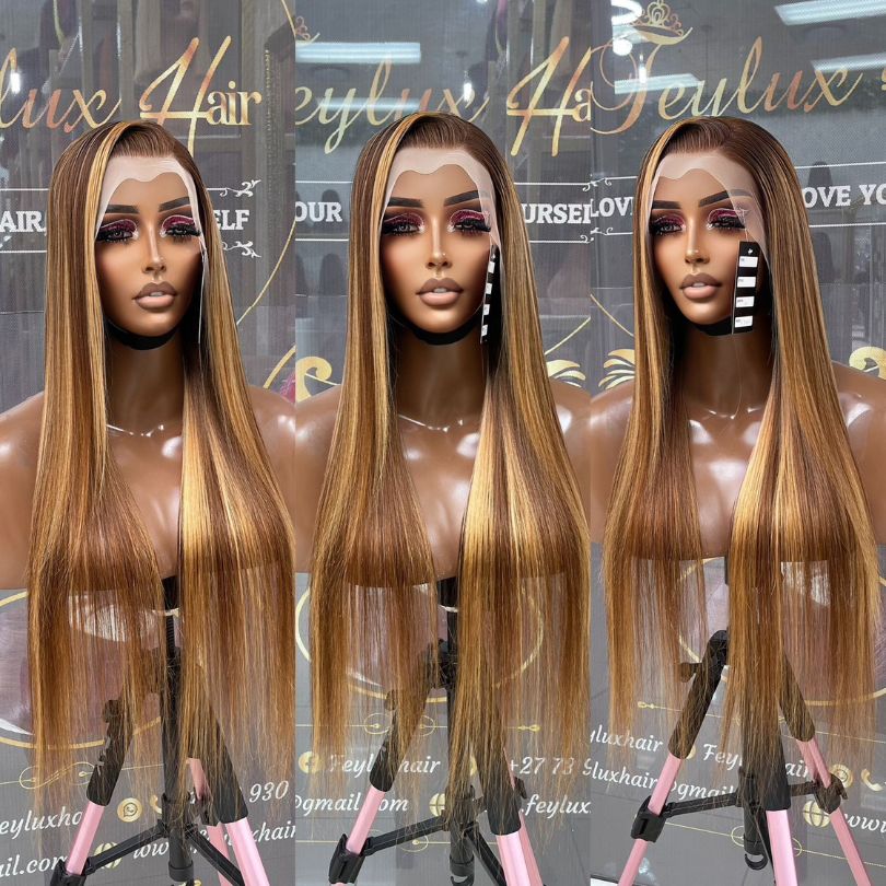 30 inch Highlights Straight Wig