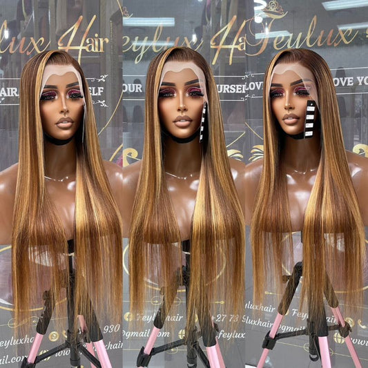 30 inch Highlights Straight Wig