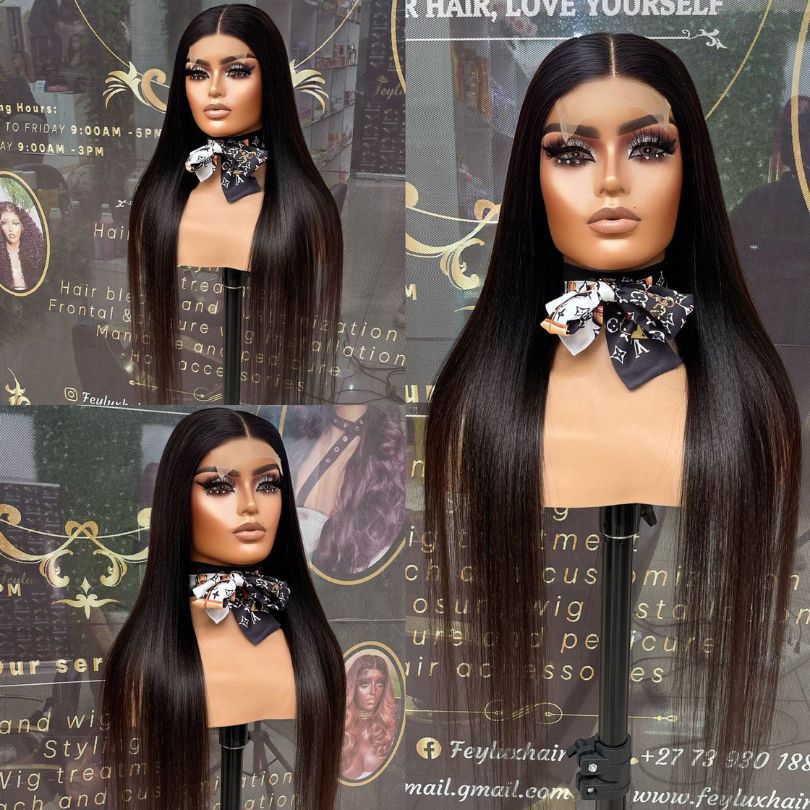 5x5 Closure Brazilian Straight Wig