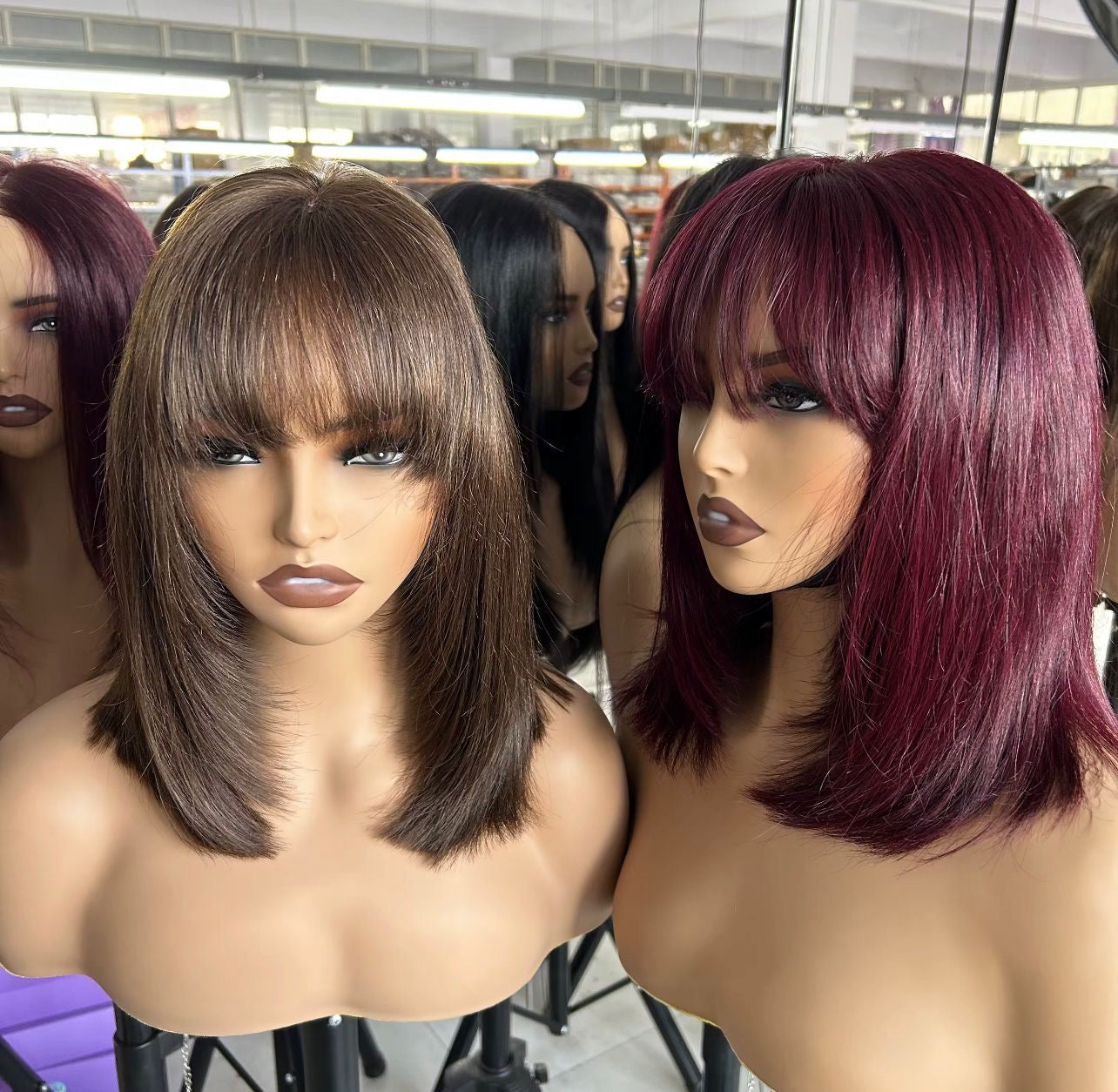 Layered Fringe Burgundy Unit