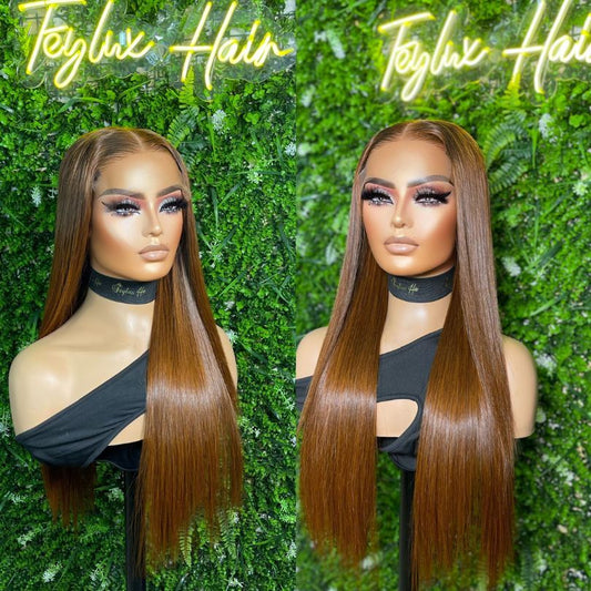 7x7 SDD Bone Straight Glueless Wig