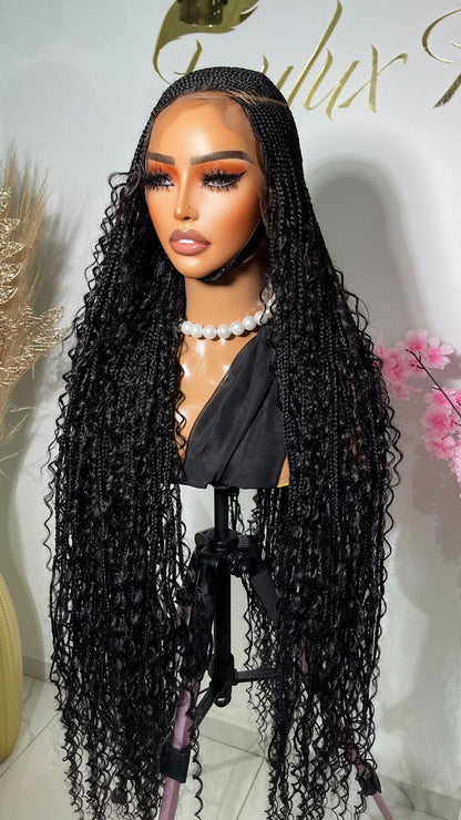Short Glue Less Boho Wig