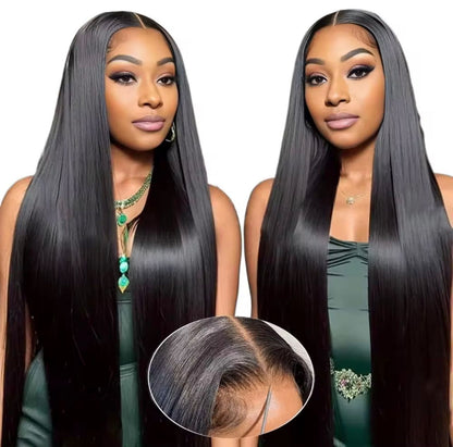 Full Frontal Double Drawn Straight Wig