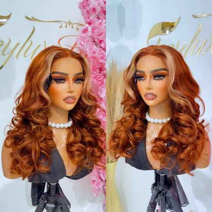 22” Ginger Bouncy Wig