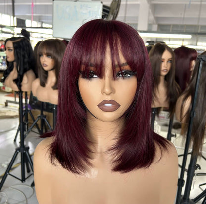 Layered Fringe Burgundy Unit