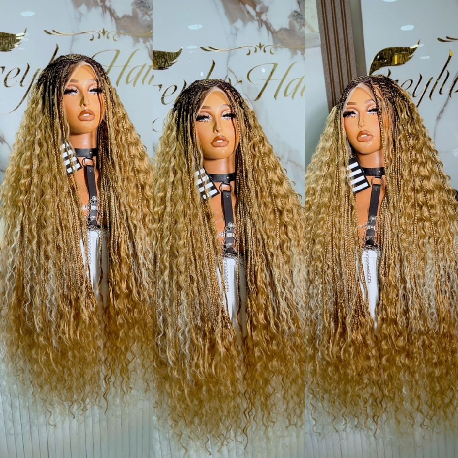 Blonde Flip Over Braids
