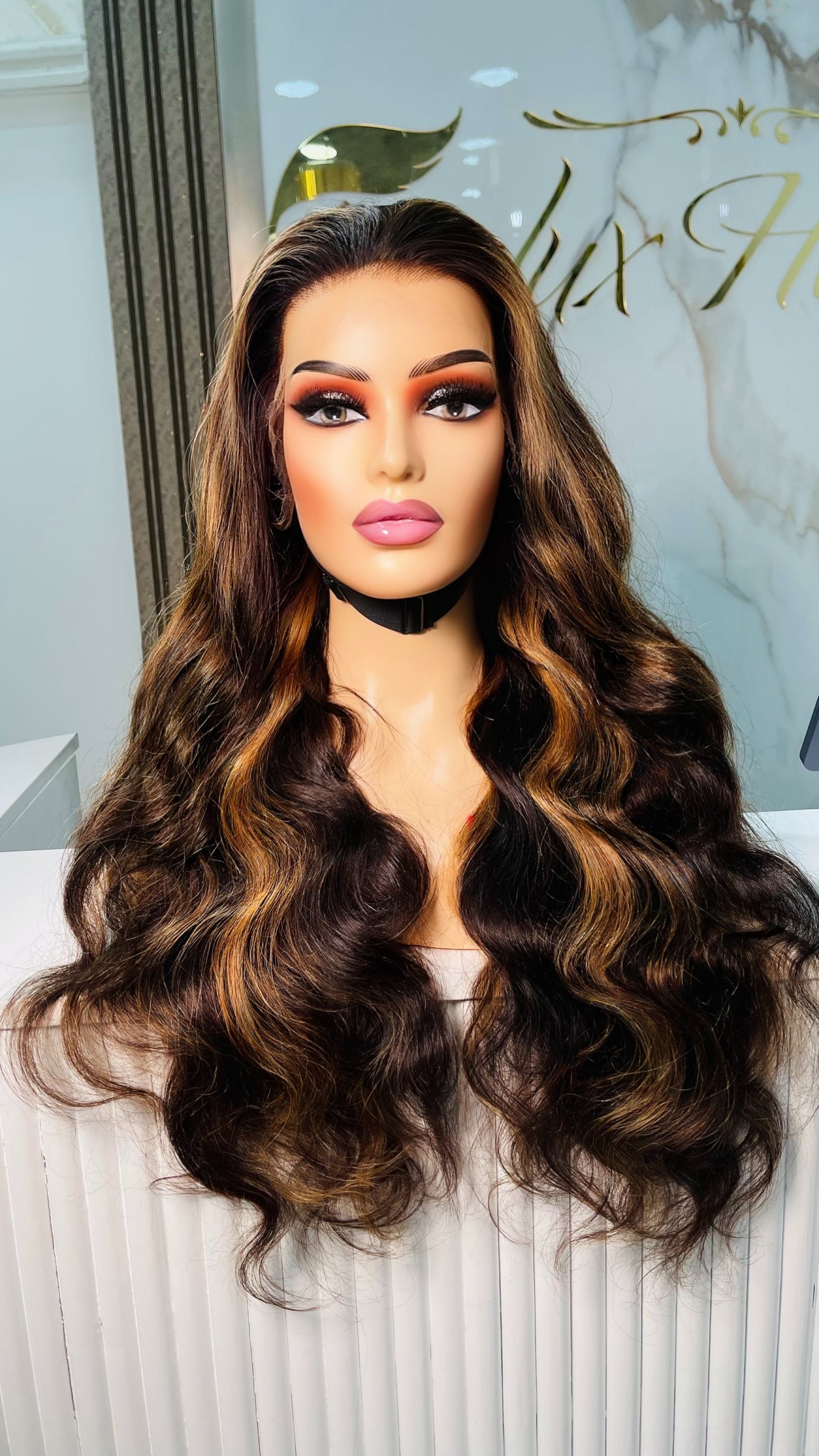 Gold Chocolate Wig
